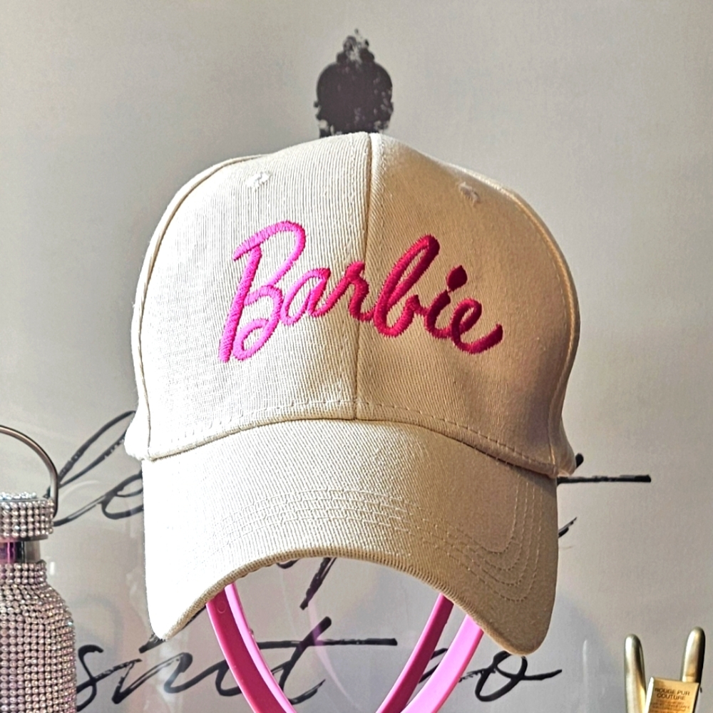 Barbie Cream and Pink Signature Hat